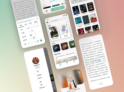 e-book app concept app design ui