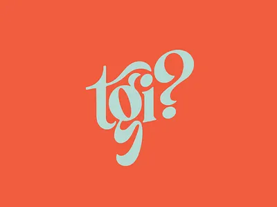 TGI? custom lettering custom type lettering procreate retro lettering serif serif logo serif wordmark tgif wordmark