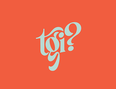 TGI? custom lettering custom type lettering procreate retro lettering serif serif logo serif wordmark tgif wordmark