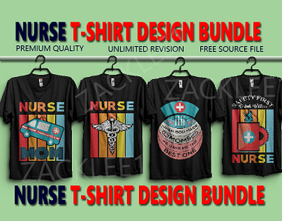 NURSE T- SHIRT DESIGN BUNDLE branding design graphic design illustrator media medical nurse nursery nursery art nursery rhyme nurses nursing t shirt t shirt design