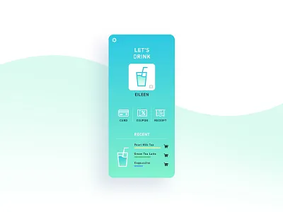 daily ui 006 - User Profile 006 clean daily ui daily ui 006 drink mobile tea ui user profile