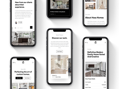 HH - Mobile/Desktop 📱💻 architect architecture clean furniture home homebuilder house interior interior design minimal mobile design real estate web deisgn website white white space yonke