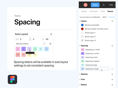 Figma Spacing Token design system feedback figma spacing tokens