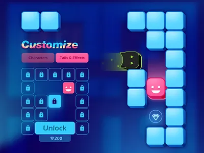 Game Art - Roller Splat (Characters) 2d art 2d game game art game design game play hyper casual game mobile game ui ui design uiux