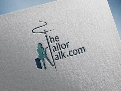 The Tailor Talk Logo Design logo logodesign typography