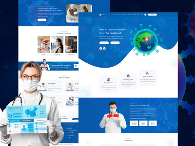 CoronaVirus (COVID-19) Home Page Design coronavirus covid 19 covid19 creative design dashboard ui design graphic design illustration typography ui ux virus website website concept website design