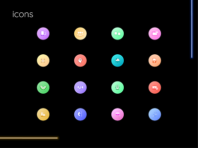 Icons :) cool colors design icon design iconographic iconography icons iconset simple