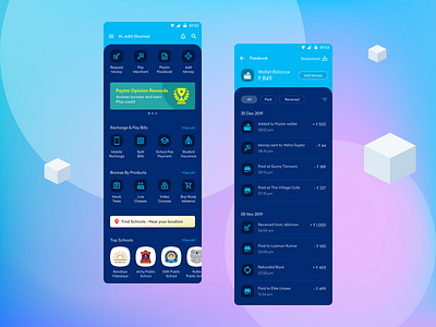 Paytm Education App android app android app development education app interaction design learning learning app paytm paytm education paytm education app schools kids search schools usability user experience user experience design user interface user research visual design