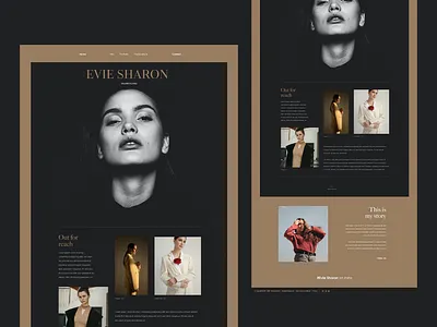 Fashion model website concept. branding fashion fashion design landing landingpage model modeling models personal supermodel typography ui ux web website wensite