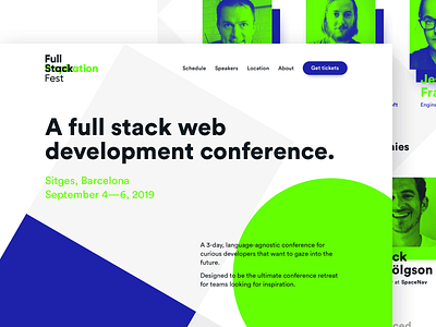 Full Stack Fest Website brand branding codegram identity branding identity design ui ui design user interface visual identity web