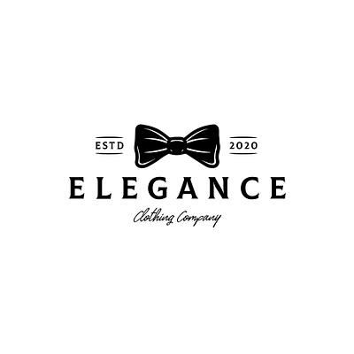 Fashion Bow Tie Logo Template apparel logo bow tie bowtie brand identity branding classy clean design clothing brand elegant fashion brand freelance logo designer gentleman hand drawn logo hipster logo logo design logo template man minimal logotype stock logo vector
