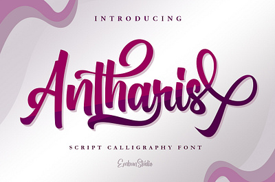 Antharis Magical Font business calligraphy font hand lettering script typography