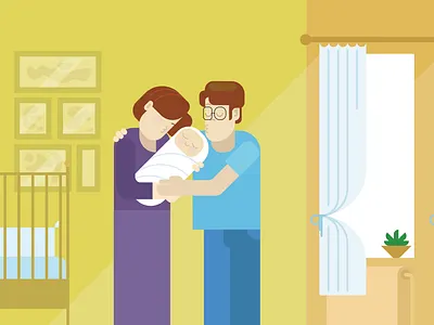 Parents Survival Guide animation character characters funny illustration logo movie simple typography vector