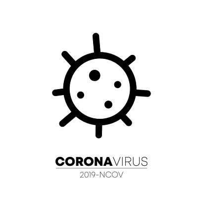 virus coronavirus design icon illustration logo vector virus