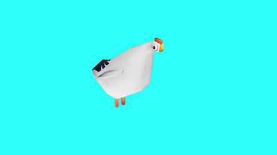 SIMPLE CHICKEN CHICK 3d 3d art blender chicken hen low poly lowpoly stylized substance painter