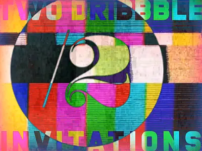 2x Dribbble Invites Giveaway after effects animated logo animation animator brand branding creative design dribbble dribbble invite illustration invites logo logo design logos motion design motion graphics popart tv tv show