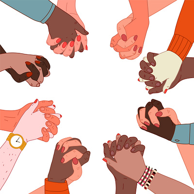 hands putting together design hands hands together handshake illustration vector