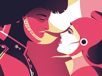 All we need is… ♥️⭐️💂‍♀️ amour artwork couple digital illustration guard illustration illustrator jovoy london love marianne paris perfume pop art queen welsh