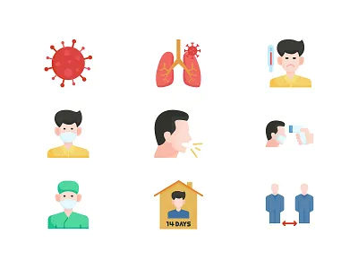 Coronavirus/Covid-19 icon icon set coronavirus cover 19 icon icon design