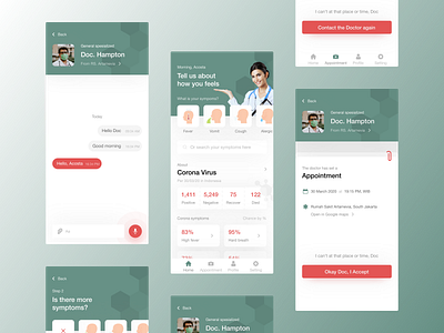 Doctor Consultation App consultation covid covid 19 covid19 design doctor doctor app exploration mobile mobile app mobile app design mobile design ui ui design uidesign uiux uiux design ux uxdesign website