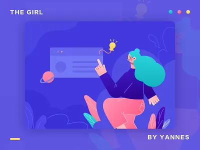 The Lovely Girl branding design illustration ux vector website