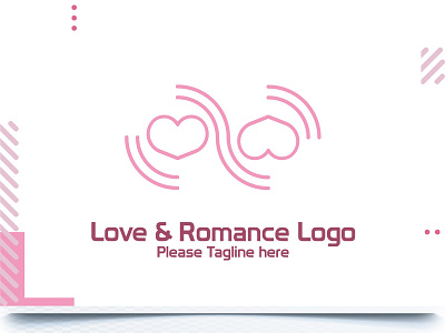 Love & Romance Logo day decoration design graphic heart illustration logo love marriage pink romance romantic shape sign symbol valentine vector wedding