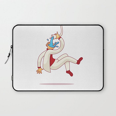 Laptop Sleeve flat illustration laptop sleeve outline icons simple society6