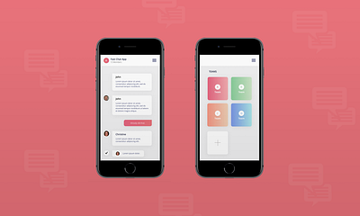 Fast Chat App app design gradient interface typography ui ux