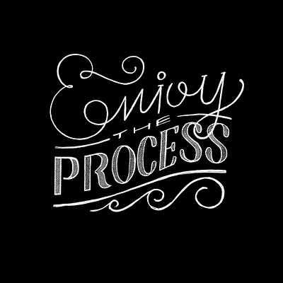 Enjoy The Process design hand lettering lettering typography