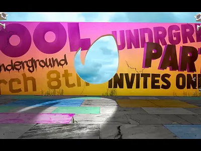 Urban Logo Graffiti Wall Animation Template for After Effects 3d after effects animation animator branding broadcasting creative graffiti logo motion design motion graphics street art tv show underground urban urban art wall