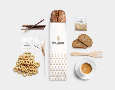 Carol s Bakery Stationery 1 bakery bakery logo branding graphic identity logo