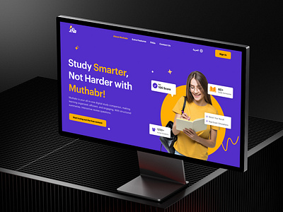 Education platform landing page education education website educational website figma figma freelance landing page landing page design study study website ui ui design uiux web design website design