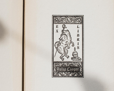 Ex Libris akita americana book brand branding candle cooper design engraving etching ex libris graphic design illustration inking japanese logo skull stamp vintage