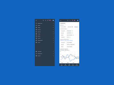 Mobile dashboard Insales app saas ui ux