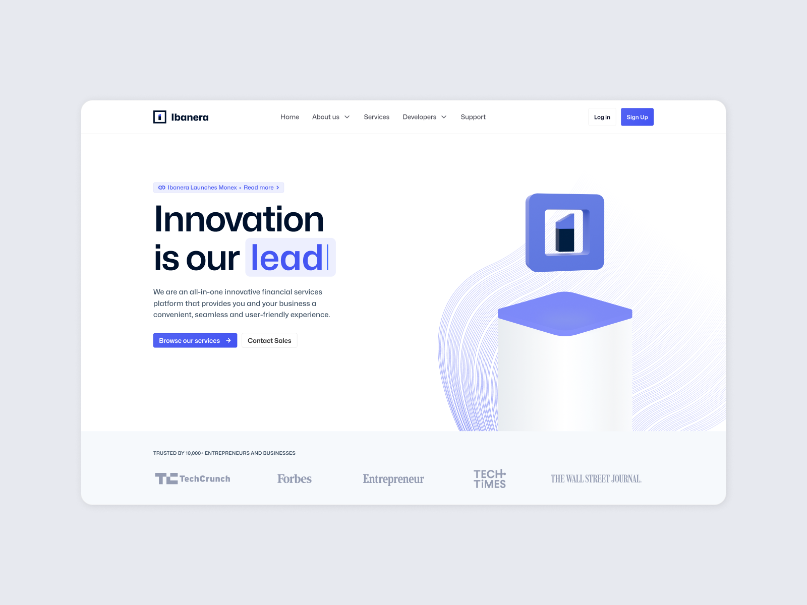 Example of Landing Page Design