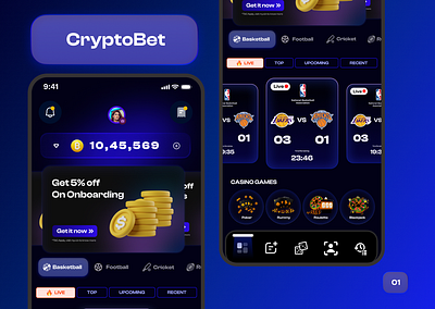 Crypto Betting Application Design adobe application assets branding components crypto design designassets figma framer mobile sketch ui ux web