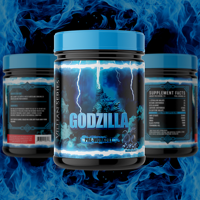 Godzilla - Unstoppable Power | Supplement Branding thunder aesthetics