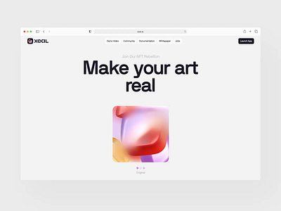 Xeal website concept 3d ai animation branding crypto defi design graphic design hero screen logo motion graphics ui uiux visual design website