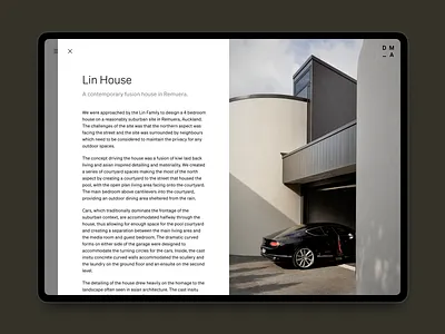 DM_A project page architect architecture design layer minimal new zealand responsive ui ux web