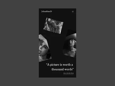 Photography Portfolio Mobile Concept adobe xd concept design idea mobile photographer photography ui ux website