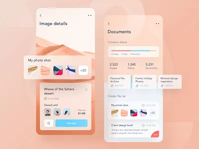 File management app 🌅 app button card chart clean dashboard design file file manager icon illustration image landing mobile modern pattern profile sketch ui website