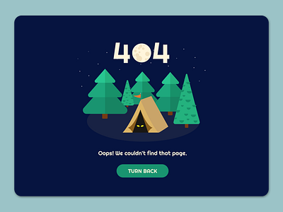 daily ui 008 - 404 page 404 camping dailyui dailyui008 ui