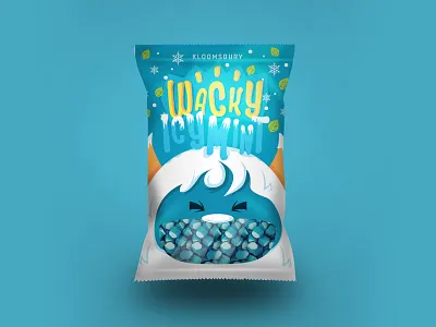 Wacky Icy Mint design illustration packaging packaging mockup typography vector