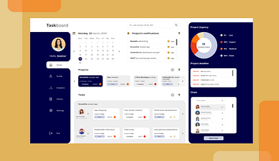 Task and project manager app design productivity productivity app task taskboard taskmanager ui