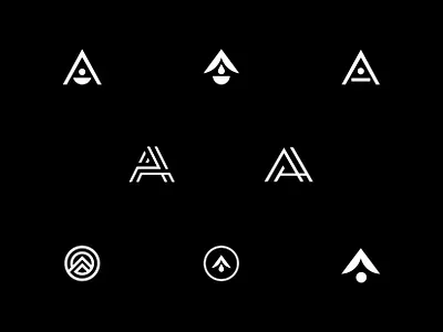 A Explorations brand branding icon logo mark