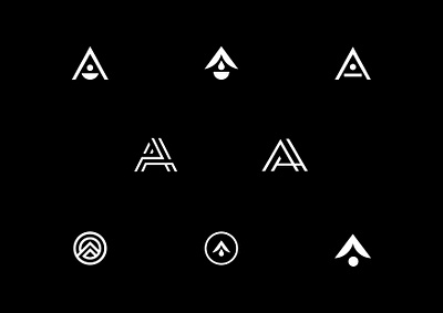 A Explorations brand branding icon logo mark