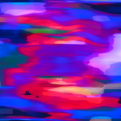 Sunseters 2d art abstract design illustration sunset