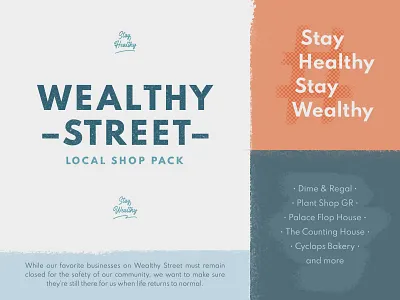 The Wealthy St. Pack 2020 badge branding covid 19 covid 19 grand rapids graphic design healthy logo quarantine shop local spartan