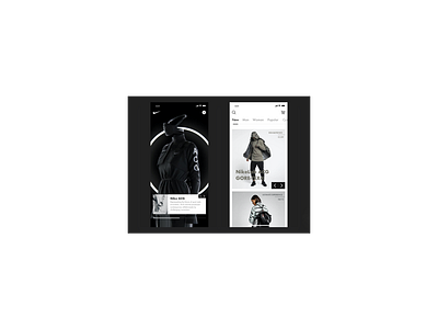 Fashion APP app black clean design fashion mobile nike social sports type typography ui ux