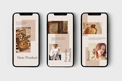 BUNGAH - Instagram Story Template advertising clean design elegant fashion girl instagram instagram stories instagram story instagram template layout modern moodboard simple social media template